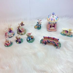 Bunny village 9 pieces